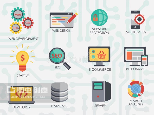 程序員與軟件開發(fā)者專用圖標(biāo)集 簡(jiǎn)化代理與代辦服務(wù)的視覺設(shè)計(jì)